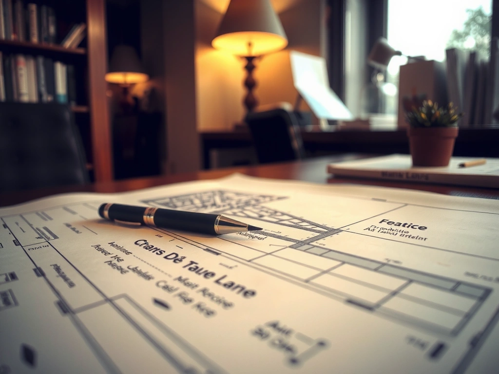 Plan d'architecture montrant le contrôle et la précision